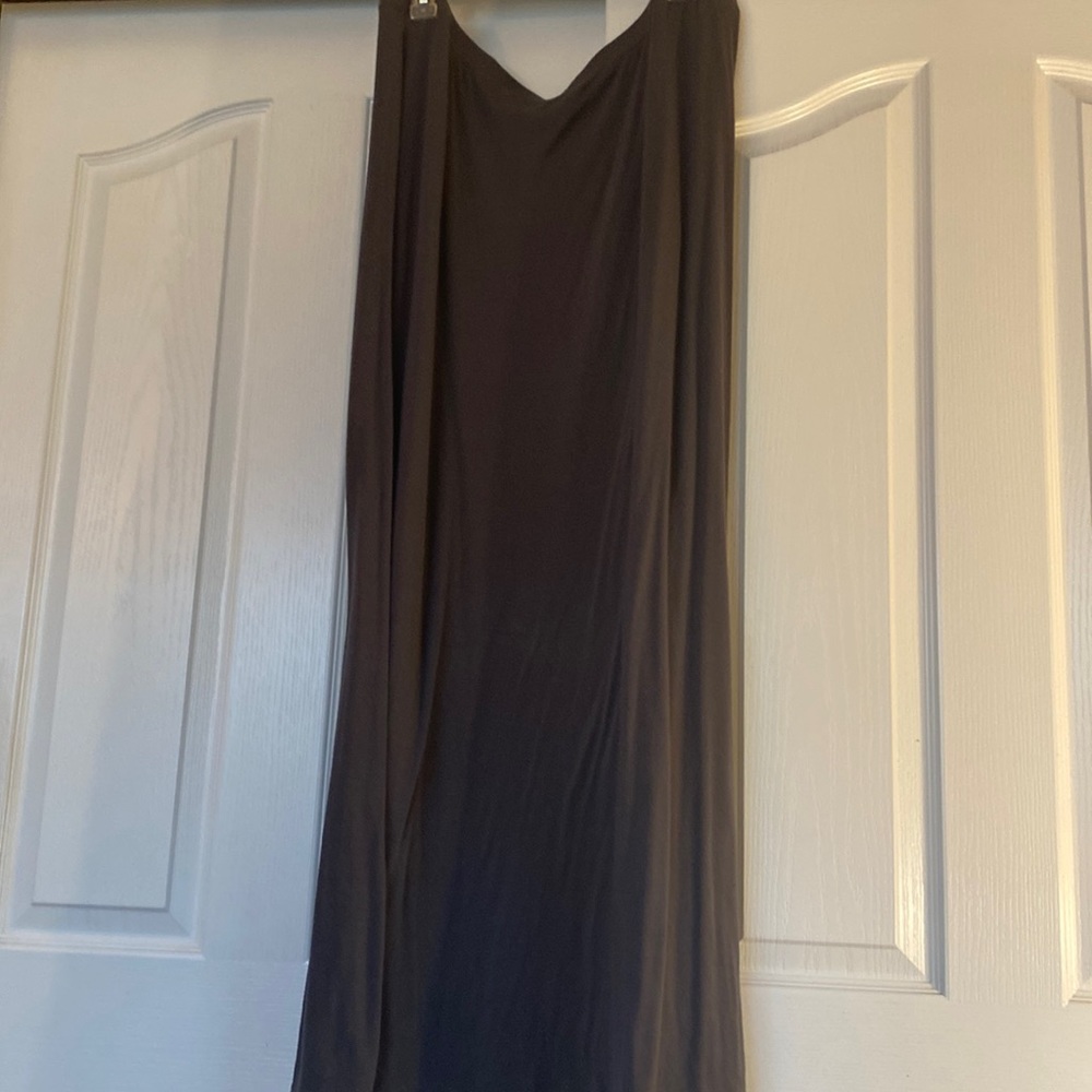 Long gray skirt